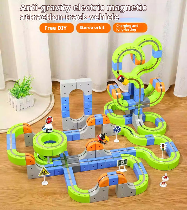 MagniTrack™ – Creative Magnetic Rail Car Adventure Set 🚄✨