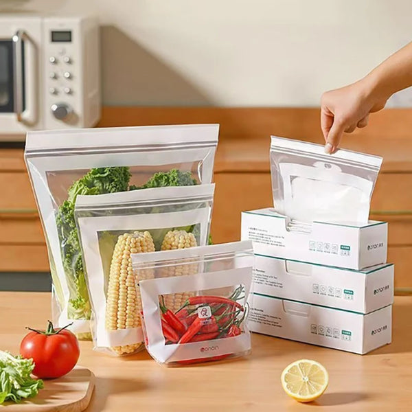 Eco Fresh-Keep Bags – Reusable & Airtight for Longer Freshness!